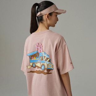 上衣粉色13718773 T恤百搭MLB短袖 NewEra纽亦华NY男女款 印花短袖