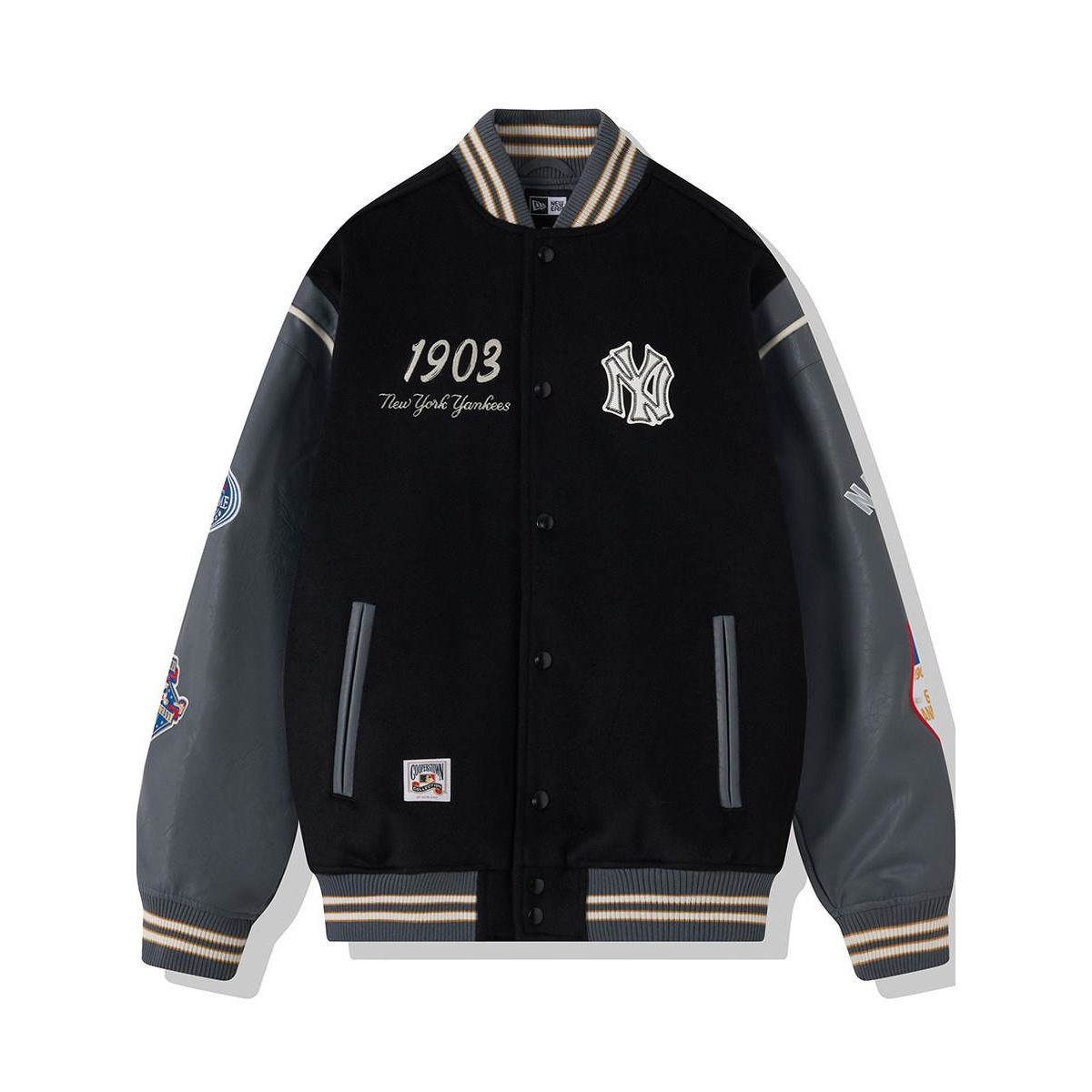 New Era纽亦新款棒球夹克外套美式NY休闲保暖棉服潮14726752