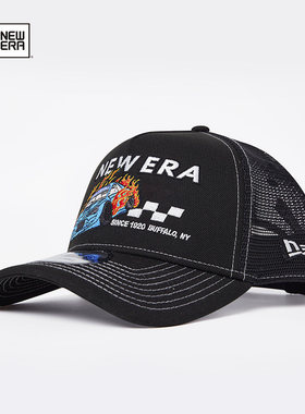 纽亦华2025春夏新款赛车复古运动棒球帽子940硬顶网14529120