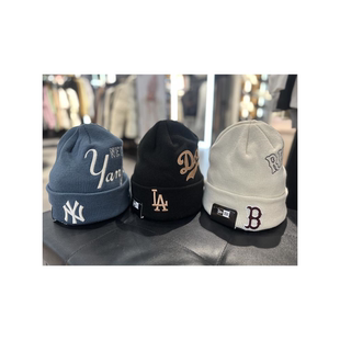 New Era纽亦华2025冬新MLB针织帽男女毛线帽子 14726421 14726423