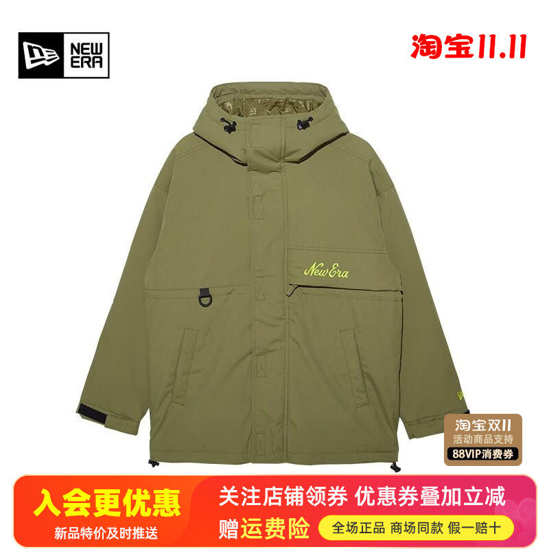 NewEra纽亦华秋冬男女工装保暖休闲连帽防风羽绒服夹克13350916