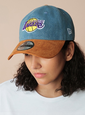 New Era纽亦华棒球帽运动牛仔软顶NBA湖人刺绣潮流60691088newera