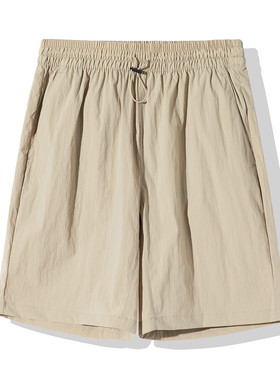 New Era 夏季新款五分短裤休闲百搭运动裤子卡其色深灰色13086636