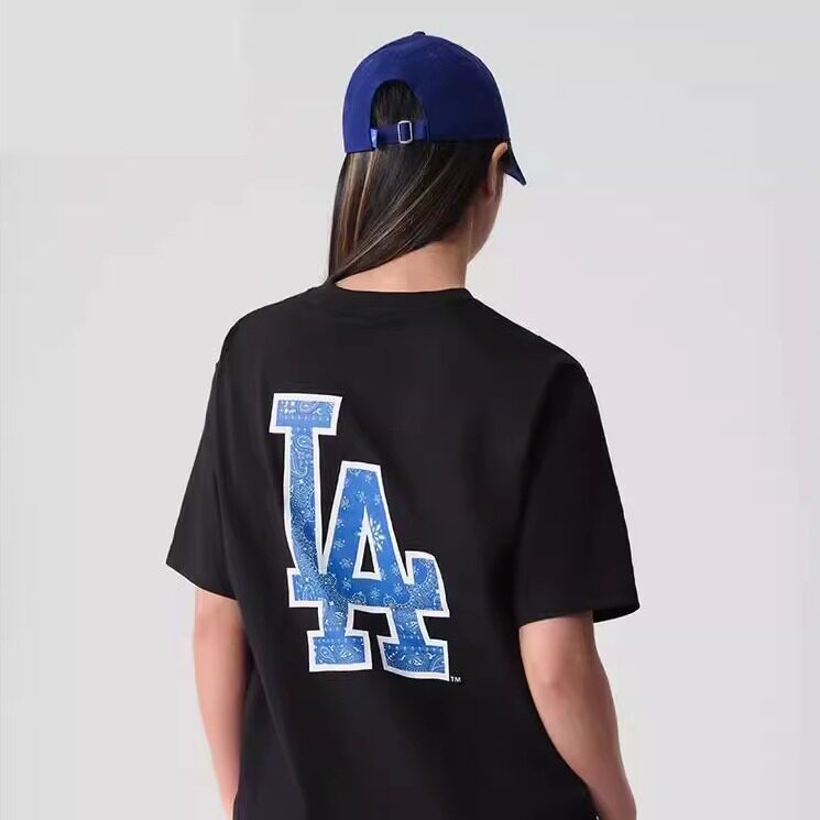 New Era纽亦华夏季新款MLB印花运动短袖T恤情侣男女13546479