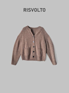RISVOLTO|针织女羊绒衫长袖百搭圆领加厚