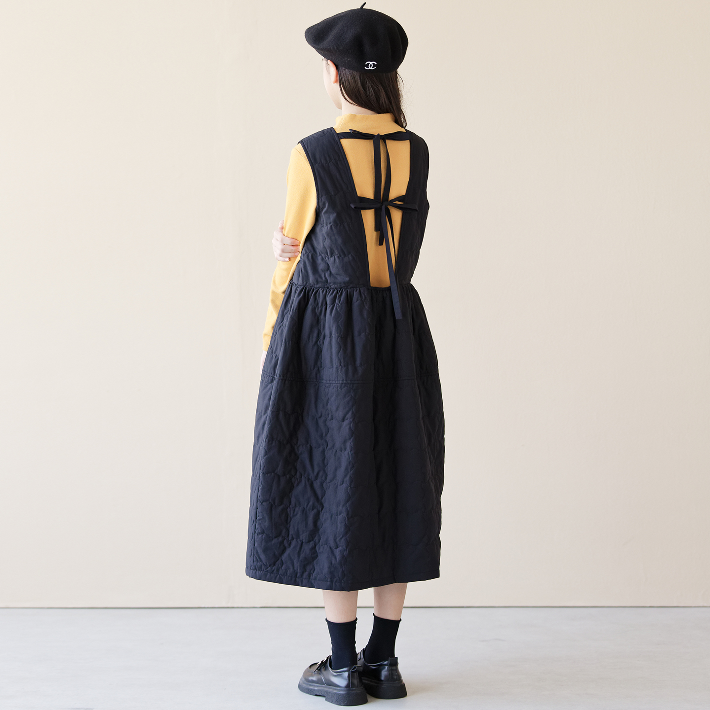 夹棉连衣裙女童裙子冬装