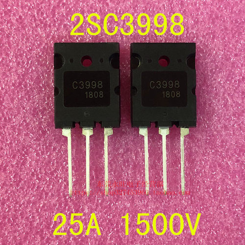 2SC3998 C3998 超声波专业大功率三极管 25A/1500V TO-3P 全新