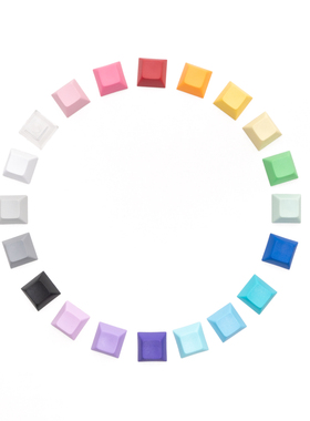 DSA无刻键帽 1U 键帽DIY机械键盘 按键 PBT 个性彩色 通用键帽