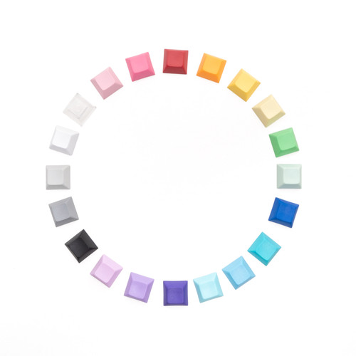 DSA无刻键帽 1U 键帽DIY机械键盘 按键 PBT 个性彩色 通用键帽