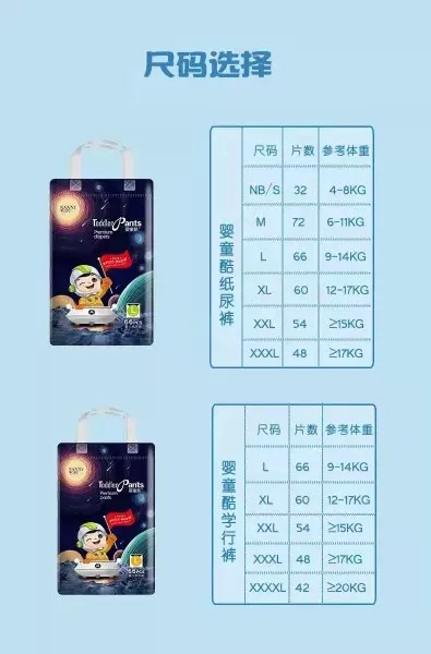 婴童酷纸尿裤拉拉裤学步裤一体裤多肽护臀柔薄干爽透气不侧漏包邮