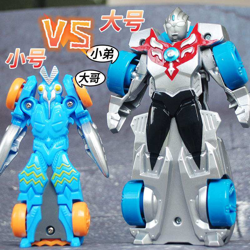 新款 曼汽车儿童玩具奥曼车神变身赛罗欧布迪迦男孩奥特变形车