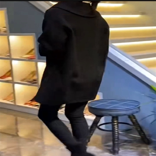 毛呢外套女士2025新款爆款秋冬季过年妈妈衣服本命年红色呢子大衣