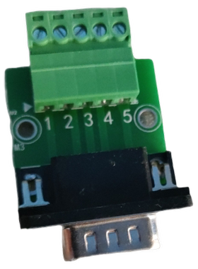 DB9公头/母头转接螺丝接线端子9针9孔RS232 RS485转换板