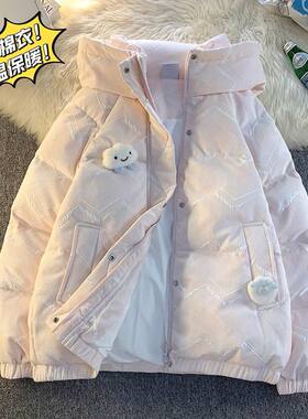 女大童冬季新款羽绒棉服学生外套
