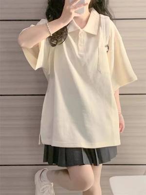 女大童夏装套装jk裙子洋气短袖潮