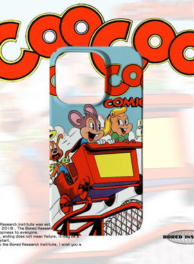 卡通插画趣味过山车动物游乐园潮适用于苹果IPhone15/14plus/13pro/12/11/16/16promax菲林磁吸手机壳IMD软壳