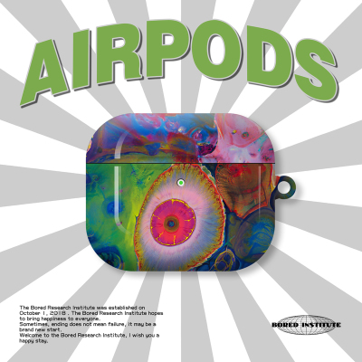 未来赛博朋克细胞迷幻小众复古潮流适用于AirPods3代耳机壳AirPodsPro第二代/一代保护套光面硬壳AirPods4代