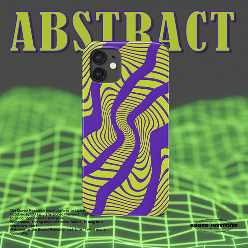 原创漩涡小众迷幻线条菲林手机壳