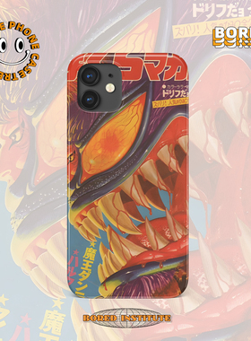 Vintage小众复古怪兽日系海报适用于IPhoneX/11/12/13pro/14/15/16菲林手机壳imd硅胶软壳小米华为