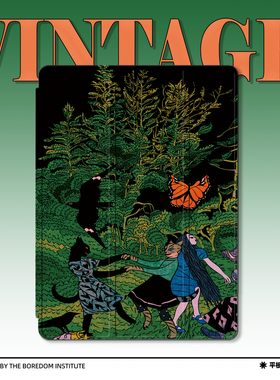 暗黑趣味艺术小众跳舞蹦迪适用iPadPro11三折保护壳air4/5/mini6