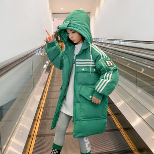 羽绒棉衣冬装 女孩洋气秋冬中长款 白鸭绒 2025新款 羽绒服冬女童冬季