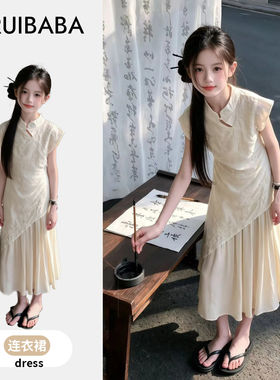 专柜正品女式大童连衣裙女生裙子儿童独特绝美2026新款夏天日常可