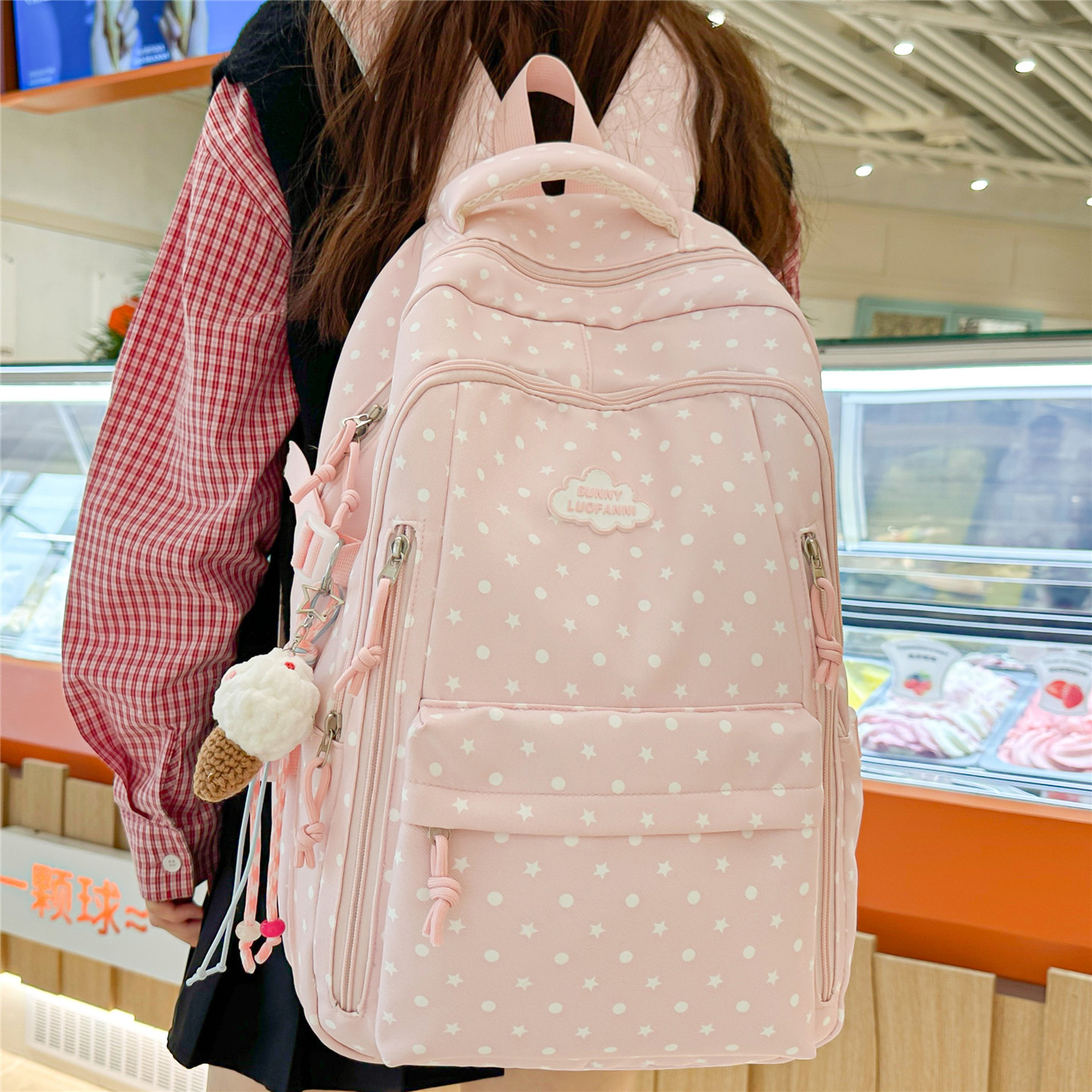 专柜正品书包女小学生三到六年级初中生ins日系简约森系背包高颜