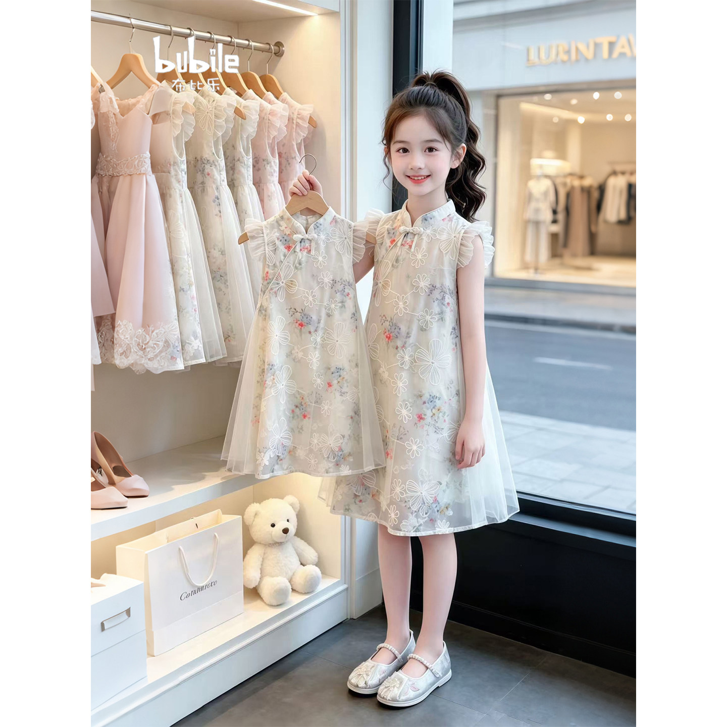 专柜正品女童夏装旗袍连衣裙2026新款儿童女孩夏季裙子中国民族风
