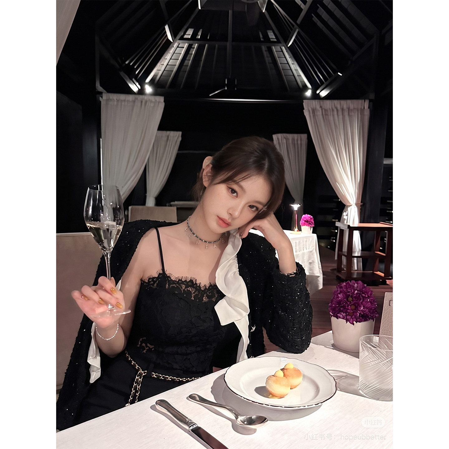 专柜正品黑色性感蕾丝吊带背心女夏外穿法式名媛气质无袖美背上衣