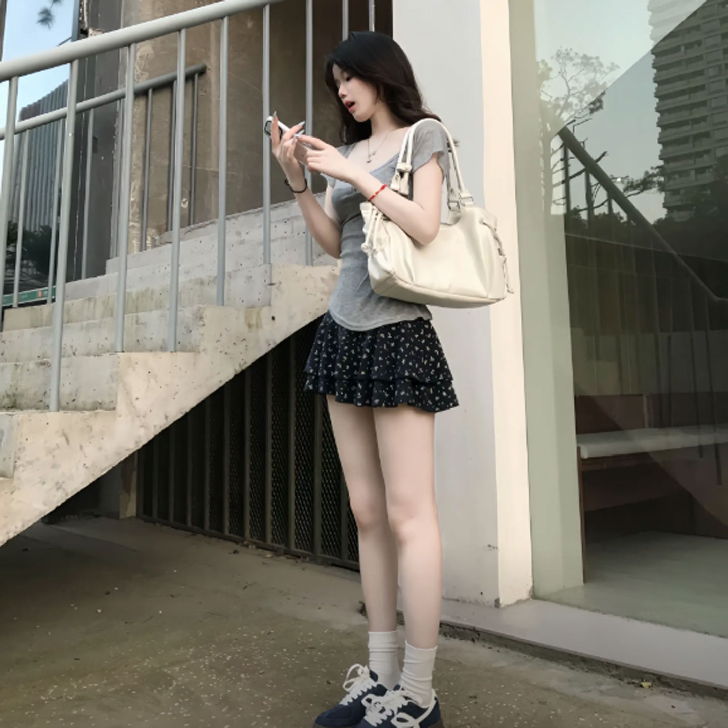 专柜正品小个子独特超好看的上衣碎花连衣裙两件套绝美不撞款裙子