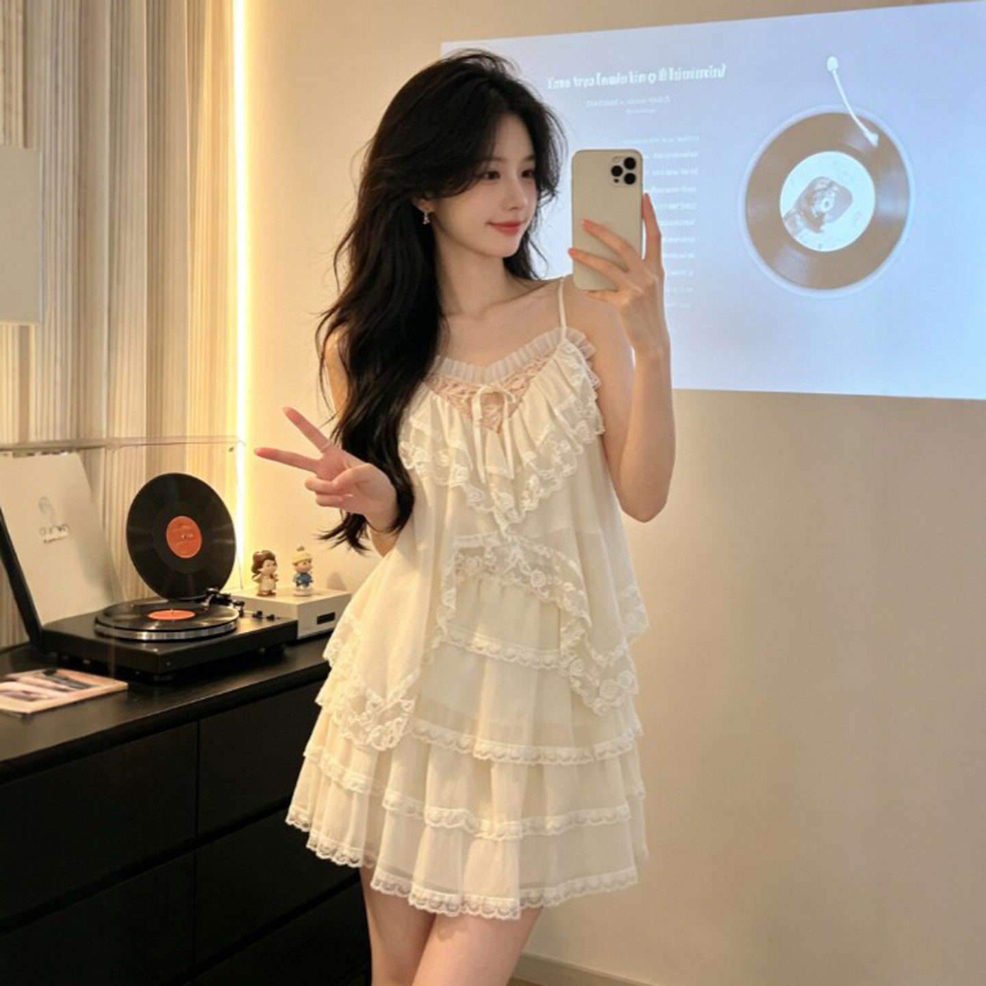 专柜正品小个子独特超好看的吊带上衣半身裙两件套装减龄搭配一整