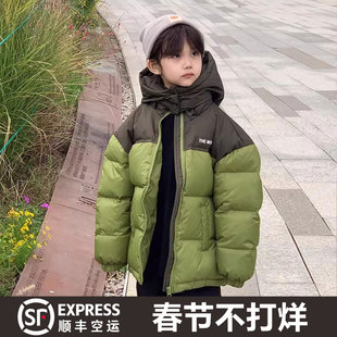 儿童羽绒服男童女童宝宝冬装韩版薄款面包服小童大童秋冬新款童装
