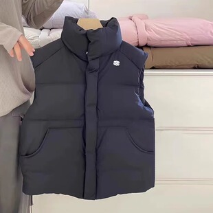 韩版儿童羽绒马甲2025童装男童女童加厚背心外穿小童大童秋冬坎肩