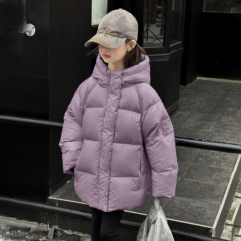 女大童羽绒棉服冬装加厚外套2025新款冬季洋气女孩棉衣连帽棉袄。,女装/女士精品,真丝上装,淘宝优惠券,粉丝福利购,淘宝优惠卷