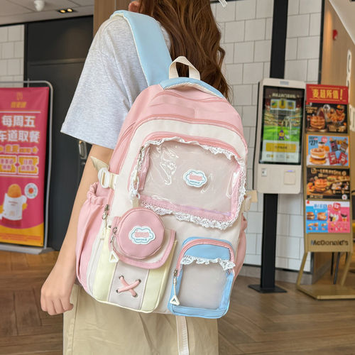 专柜高端日系痛包书包初中女生高颜值双肩包小学生三到六年级大容