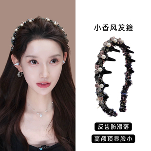 思礼韩系千金小香风秋冬高颅顶发箍高端洗脸化妆专用头箍发卡