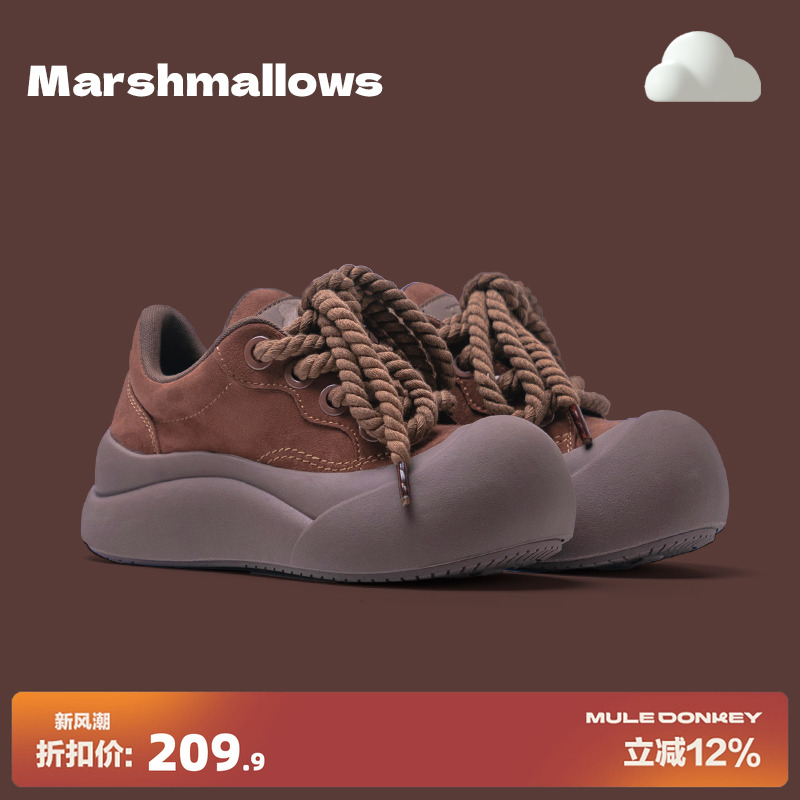 厚底丑萌鞋大头鞋女面包鞋