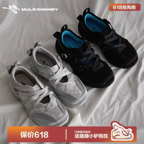 多嘴驴Donkey机能蕾丝玛丽珍凉鞋