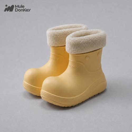 多嘴驴Donkey黄色小丑鞋雪地靴