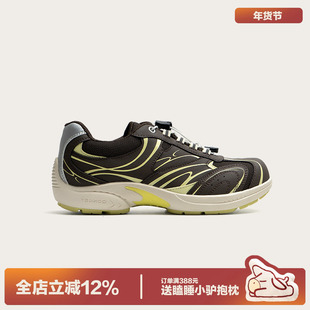 多嘴驴Donkey棕色老爹鞋女透气舒适板鞋增高厚底运动休闲鞋赛车鞋