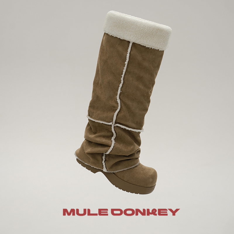 【11月24日开售】多嘴驴Donkey棕色堆堆鞋女