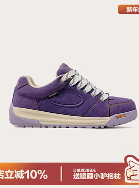 多嘴驴Donkey紫色面包鞋女厚底增高休闲鞋小众原创运动鞋秋冬板鞋