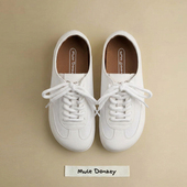Milk系列百搭圆头软底轻便小白鞋 多嘴驴Donkey德训鞋 女春秋Doki