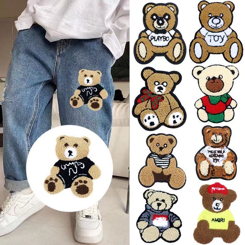 卡通小熊布贴可爱毛绒补丁