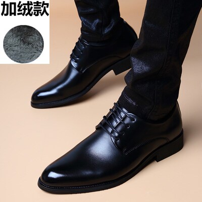 尖头商务正装男鞋增高款新郎婚鞋