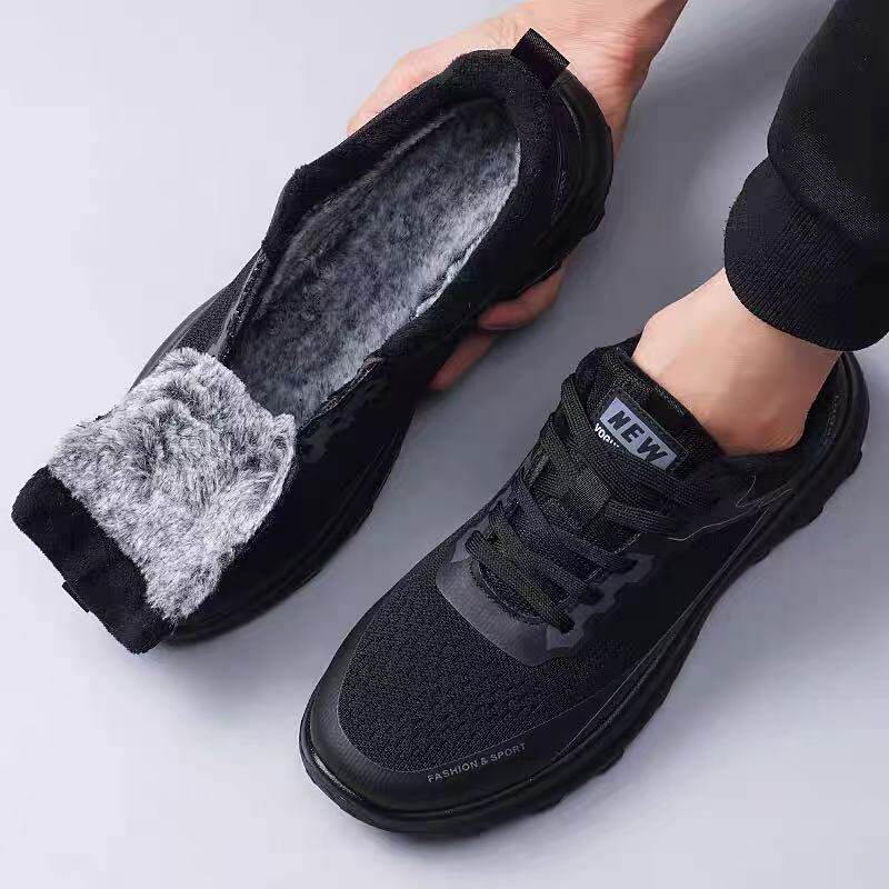 冬天短绒保暖舒适二棉网布鞋轻便软底舒适防滑通勤工作黑鞋男鞋子,流行男鞋,时尚休闲鞋,淘宝优惠券,粉丝福利购,淘宝优惠卷