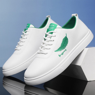 潮流一脚蹬小白鞋 春秋季 子男款 高帮休闲百搭皮面防水鞋 454647 男鞋