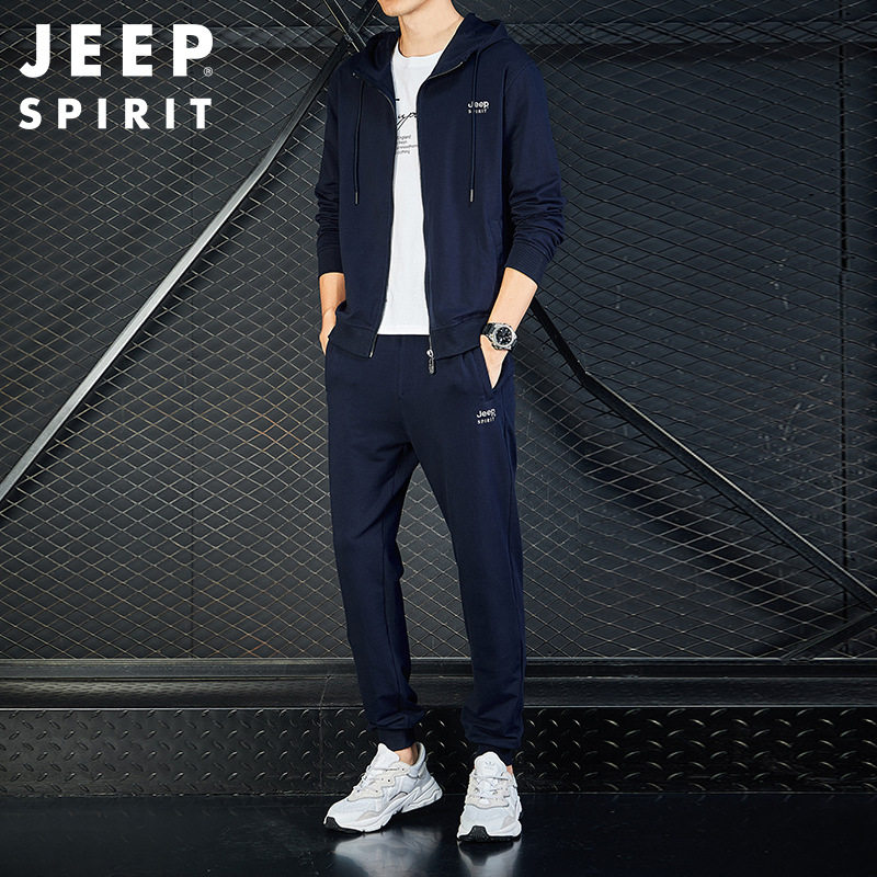 运动装男春秋长袖休闲时尚男卫衣套装