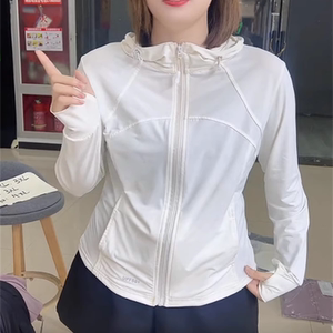 时尚连帽冰丝修身防晒衣女2025夏季新款宽松舒适显瘦薄款外套上衣
