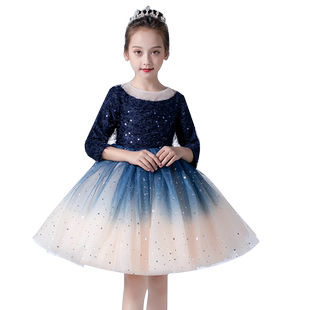 儿童合唱服演出服中小学生女童礼服蓬蓬纱裙诗歌朗诵男童表演服装